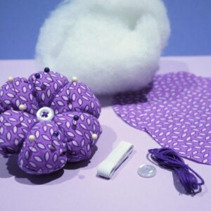Vintage-Style Mini Wrist "Flower" Pin-Cushion Sewing Kit - LEVEL: Beginner