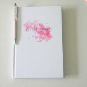 "Splash of Florals" Premium Dot Grid Hardcover Bullet JournalNotebook Planner 2023