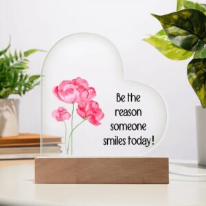 Custom Heart Acrylic Plaque