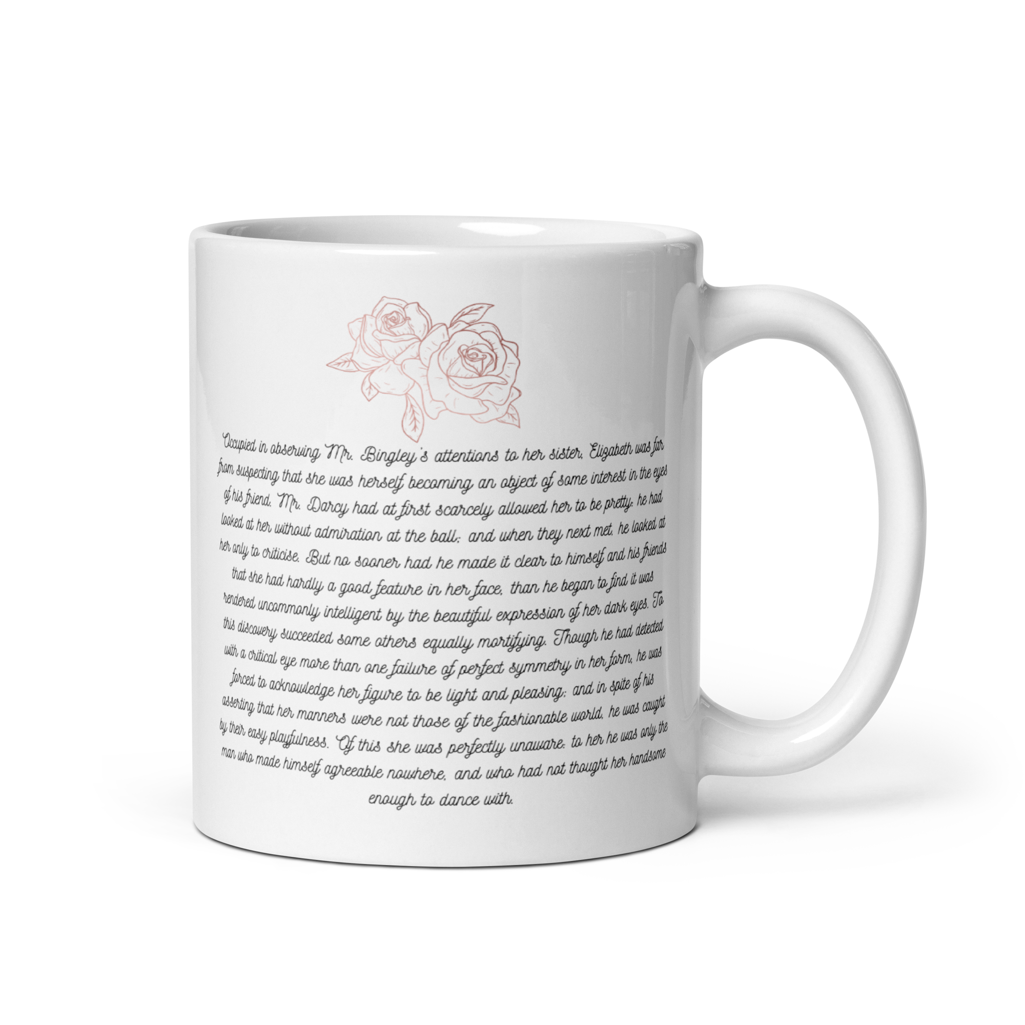 Jane Austen Quote Coffe Mug (Mr Darcy's Profession of Love)